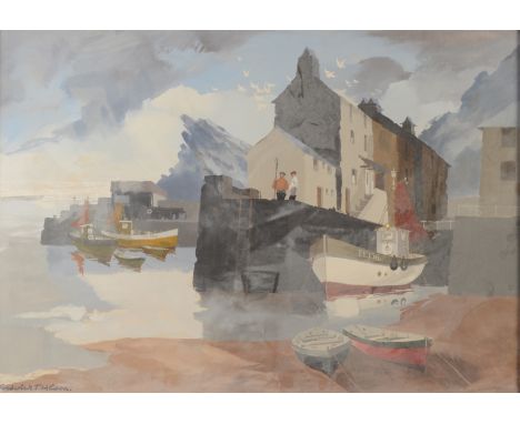 FREDERICK T W COOKMorning Light PolperroOil on boardSignedTitled on the reverse53 x 75cm