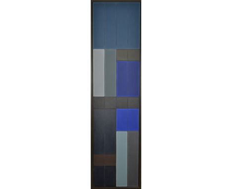JOHN HOPWOODNIght Sea 1Oil on canvasSigned and titled on the back50 x 200cm   Condition report:  John Hopwood 1942-2015, was 