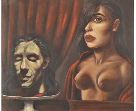 JOHN HOPWOODUntitledOil on canvasSigned and dated on the back199563 x 76cm   Condition report:  John Hopwood 1942-2015, was a