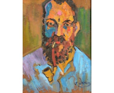 After ANDRE DERAIN Portrait of Matisse Oil on board39 x 29cm