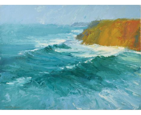 NEIL PINKETT Seascape Oil on Canvas Signed 45 x 61cm. 