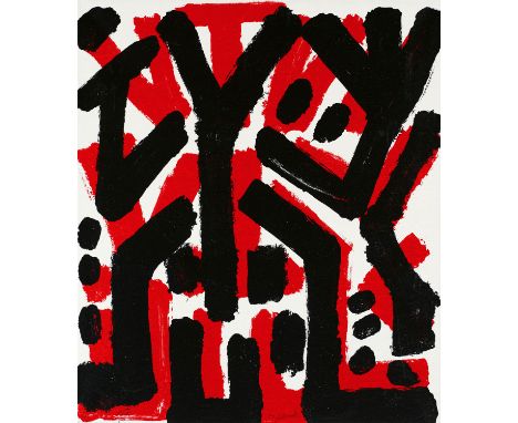   PENCK, AR  PENCK, AR   1939 Dresden - 2017 Zürich      Titel: Ohne Titel.    Technik: Farbserigrafie auf Leinwand.    Maße: