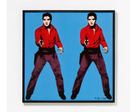  WARHOL, ANDY  WARHOL, ANDY   1928 Pittsburgh, PA/USA - 1987 New York    nach   Titel: Elvis stehend - Blau.    Untertitel: 
