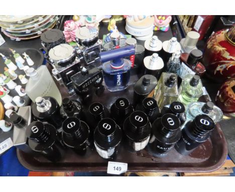 A collection of mainly gents aftershave mostly testers including Dior Sauvage, Paco Rabanne, David Beckham, Armani Code etc C