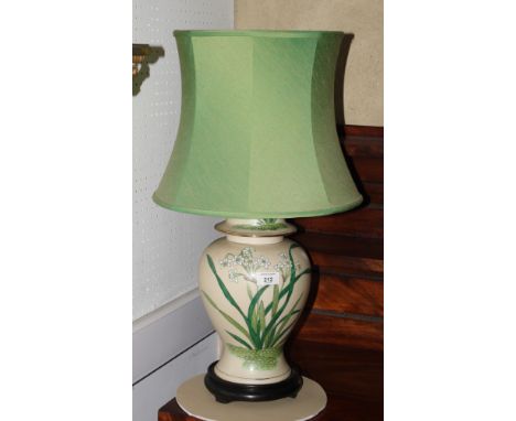 A Chinese porcelain jar (now converted as a table lamp)