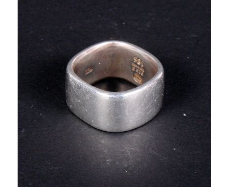 A Georg Jensen silver "Plaza" ring, No. 186