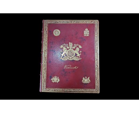 Fine Exhibition Binding Queen Victoria - Ltd and Numbered Edition by Richard Holmes 1897 Book, Librarian to The Queen, Signed