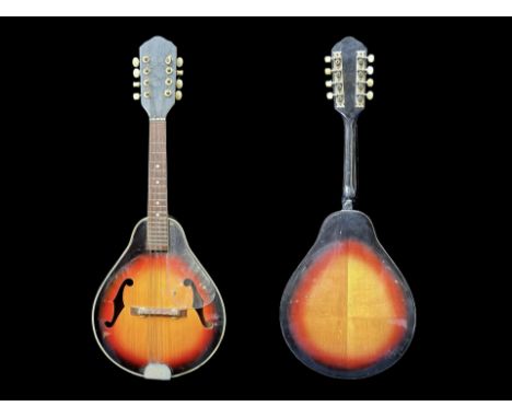 Mandolin, eight string, two piece. Length 27''.