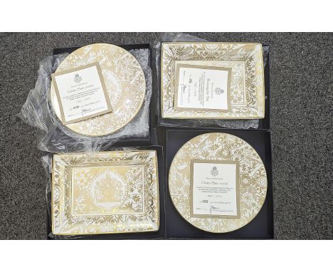 Collection of Limited Edition Royal Worcester Commemorative Trays / Plates, All are Boxed and Have Certificates, and All In U
