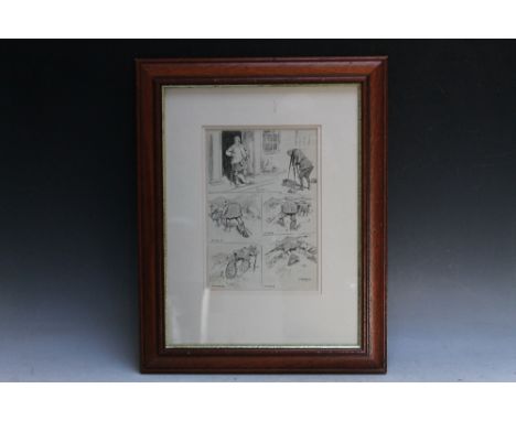 GEORGE DENHOLM ARMOUR (1864-1949). Scottish school, set of five illustrations on one page from 'The Profiteer and The Camera'