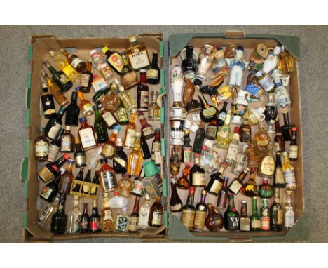 A COLLECTION OF APPROX 100 MINIATURES TO INCLUDE MARTELL COGNAC AND MINI GUINNESS