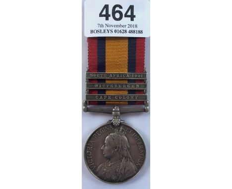 Boer War Grenadier Guards Early Issue Queen’s South Africa Medal.Awarded to “6068 PTE J.H. MILLER GREN GDS” (engraved naming 