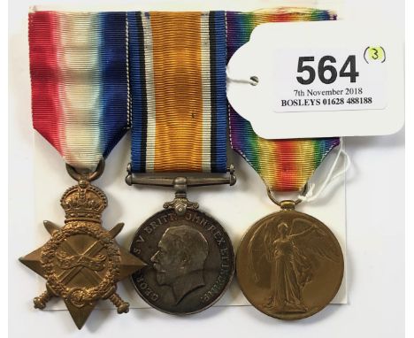 WW1 Royal Naval Reserve Officer’s Group of Three Medals.Awarded to “LIEUT R.J. HAMLIN RNR” Comprising: 1914/15 Star, “LIEUT R