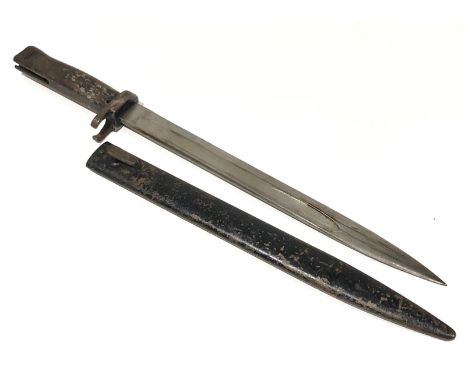 Imperial German Ersatz M88/98 Knife BayonetA good example of the all steel bayonet. Single edged blade, the pressed steel hil