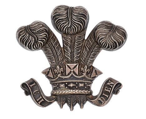 3rd Dragoon Guards/10th Hussars/12th Lancers 1899 Birmingham hallmarked silver Boer War NCO’s arm badge.A fine die-stamped Pr