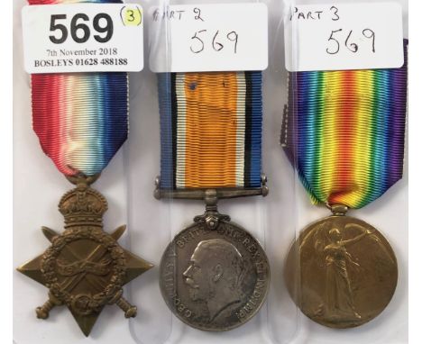WW1 Army Service Corps Attached 10th Bn South Wales Borderers Officer Casualty Group of Medals.Awarded to “CAPT W.L.G. FOSTER