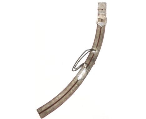 Queen’s Own Oxfordshire Hussars Officer’s silver mounted pouch belt.A good scarce example. Silver lace belt of regimental pat