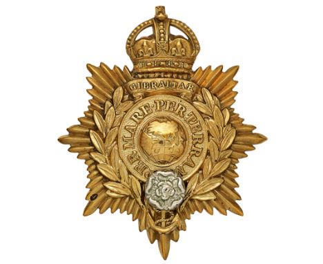 Royal Marine Light Infantry / RM Chatham Division Band OR’s helmet plate circa 1905-50. A good die-stamped gilt example. Crow