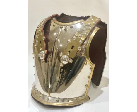 Royal Horse Guards Officer’s cuirass.A fine and rare example comprising of front and back nickel silver plates complete with 