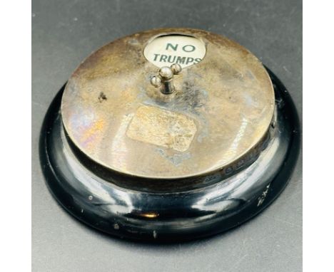 A silver Bridge Trumps marker hallmarked for Birmingham 1906 by Arthur Johnson Smith