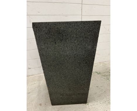 A marble textured garden planter H65cm Sq38cm 