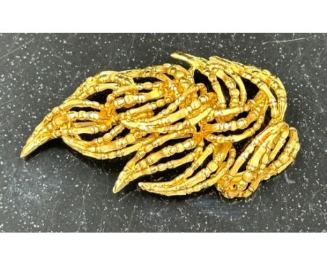 A 1970's Vintage 18ct gold Lalaounis leaf themed brooch (Approximate Total Weight 21.2g)
