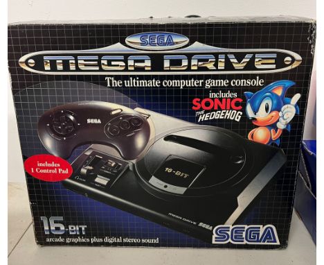 A Sega Mega drive game console 
