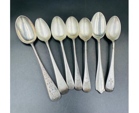 A selection of various hallmarked silver teaspoons approximate weight 139g