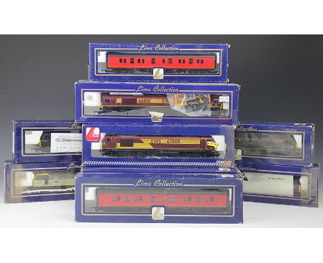 Seventeen Lima Collection OO gauge locomotives and carriages, comprising, 204873A7 Ravel; 204703A8 Guy Fawkes; 205197 EWS 661