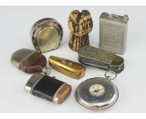 Eight assorted novelty vestas, to include; a petrol can 'Standard Varnish Works' 5.5cm high, a Bollinger champagne cork 'regi