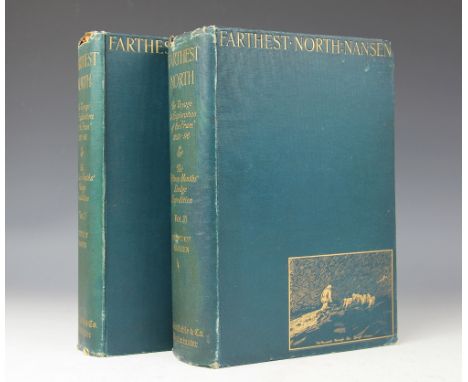 NANSEN (F), FARTHEST NORTH, first edition, with folding maps, frontis plates an other illustrations, green cloth, Westminster