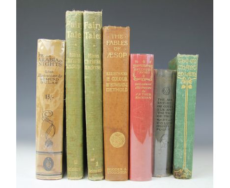 A collection of children's illustrated books, comprising: RACKHAM (A), illus, GULLIVERS TRAVELS, Temple Press, 1937; DULAC (E