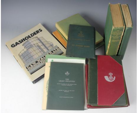 KINGS SHROPSHIRE LIGHT INFANTRY - a collection of books and ephemera, to include WOOD (MAJOR), THE HISTORY OF THE KING'S SHRO