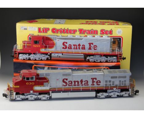 An Aristocraft by Bachmann G gauge ART 28101RC-E Pennsylvania three piece train set, 1201, in original box, with two unboxed 