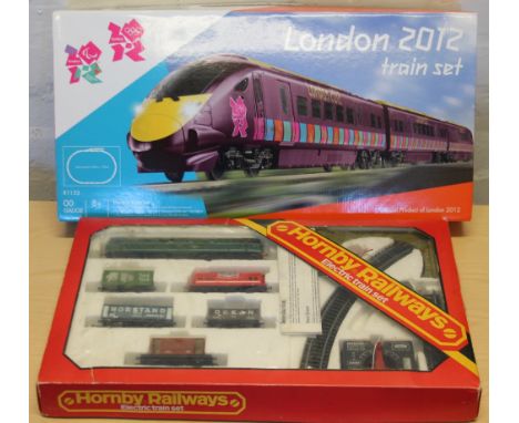 HORNBY - 2 boxed Hornby sets to include a '00' gauge London 2012 R1153 electric train set comprising of a Class 395 DPT 1 (mo
