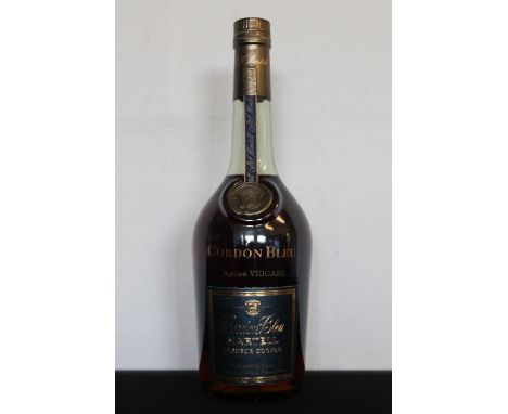 COGNAC - a bottle of Cordon Bleu Martell Liqueur Cognac, sealed with excellent labels. 70cl.