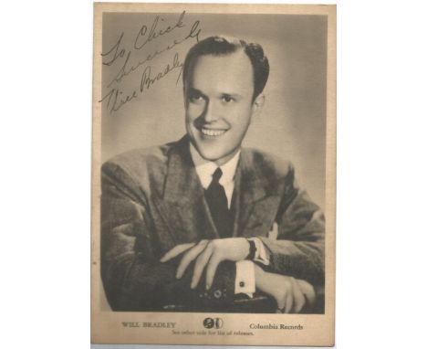 TV/Music/Opera/ Music Hall vintage signed collection. 20+ items, Amongst the signatures are Will Bradley, Gwen Bristow, Barba