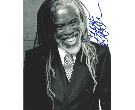 Billy Ocean signed 10x8 b/w photo. Trinidadian-born English recording artist who had a string of R&B international pop hits i