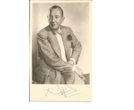 Noel Coward signed 6x3 vintage photo. Good condition Est.