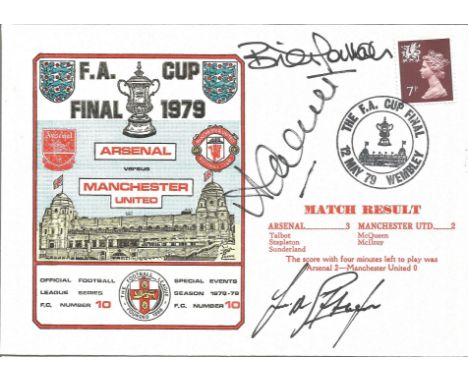 ARSENAL 1979, autographed First Day Cover by Dawn Covers, commemorating the 1979 FA Cup Final between the Gunners and Manches