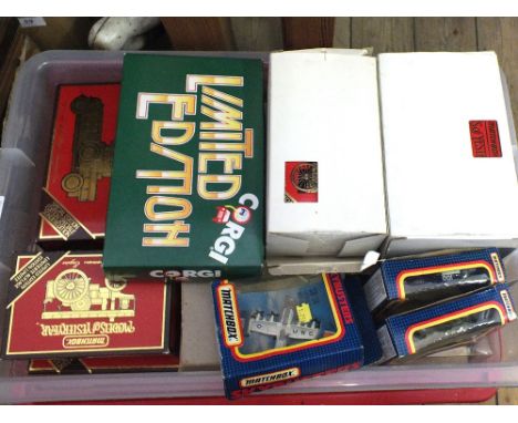 Various boxed Matchbox and other models including Corgi, three Skybusters
