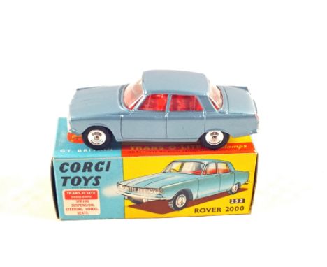 A boxed Corgi, 252 Rover 2000 with blue body