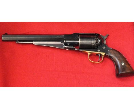 A .44 black powder M/L revolver by Navy Arms, this item can only be purchased by someone with a current valid firearms certif