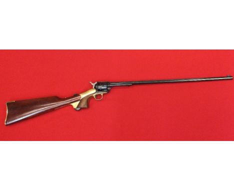 A revolving 9mm R/F. shotgun by Alder (two shot), S/No. 73000, this item can only be purchased by someone with a current vali