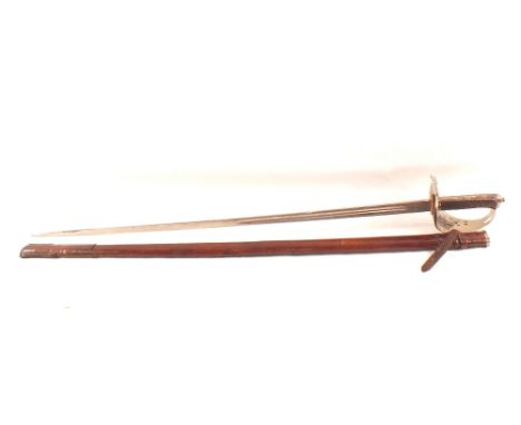 A Victorian 1895 model Infantry Officers sword by Wilkinson with leather scabbard, sword numbered 35844