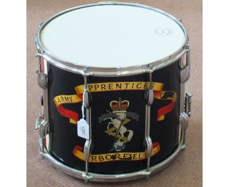 A military drum for the 'Army Apprentices College' Arborfield