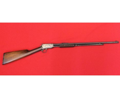 A Winchester model 1890 .22 RF pump action rifle, S/No. 50355 for circa 1897, this item can only be purchased by someone with