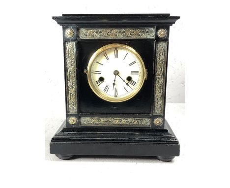 One day strike mantle clock by Haas &amp; Philipp (original label in back), Black Forest, circa 1900, good working order with