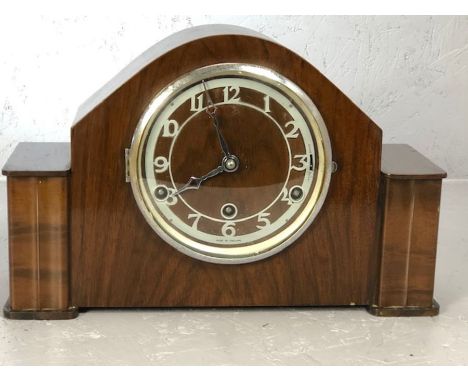 British Westminster mantle clock, circa 1950 with platform balance movement, working order