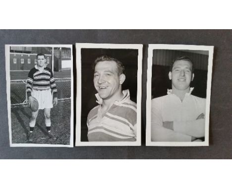 RUGBY LEAGUE, portrait postcards of Hull players, 1950s, inc. Charlie Booth, John Wilkinson & Harry Markham, pub. By Yorkshir